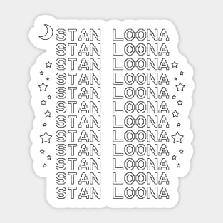 Stan Loona - BLK&WH Sticker